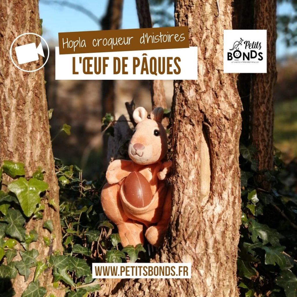 Hopla le kangourou et l'oeuf de pâques au théâtre de marionnettes et d'ombres chinoises Petits bonds