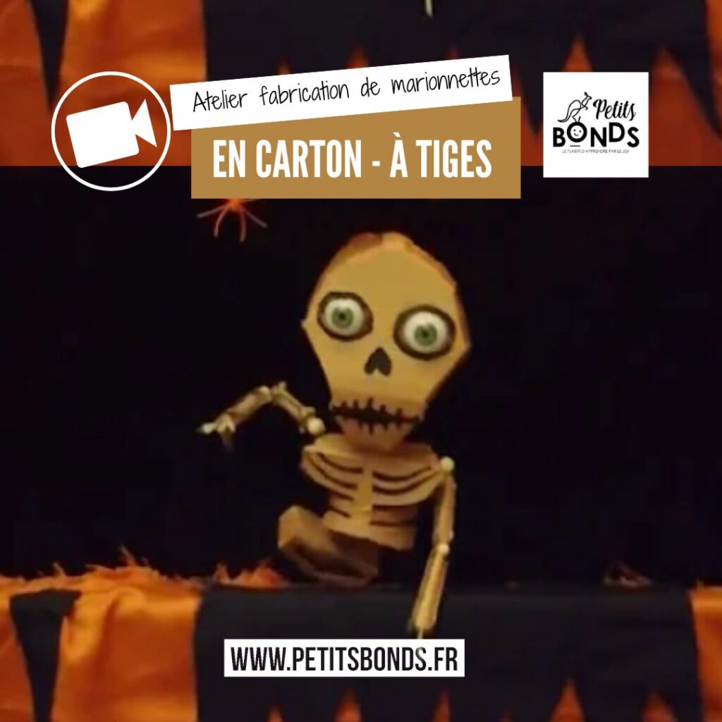 Hopla la marionnette kangourou de Petits bonds fabrique des marionnettes en carton à tiges