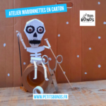 Hopla marionnette kangourou de Petits Bonds fabrique une marionnette à tige squelette à la médiathèque
