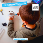 Hopla marionnette kangourou de Petits Bonds fabrique une marionnette à tige squelette à la médiathèque