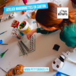 Hopla marionnette kangourou de Petits Bonds fabrique une marionnette à tige squelette à la médiathèque