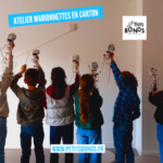 Hopla marionnette kangourou de Petits Bonds fabrique une marionnette à tige squelette à la médiathèque