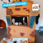 Hopla marionnette kangourou de Petits Bonds fabrique une marionnette à tige squelette à la médiathèque