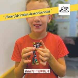Hopla marionnette kangourou de Petits Bonds et les ateliers fabrication de marionnettes à fil araignée