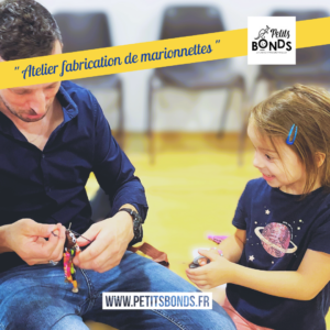 Hopla marionnette kangourou de Petits Bonds et les ateliers fabrication de marionnettes à fil araignée