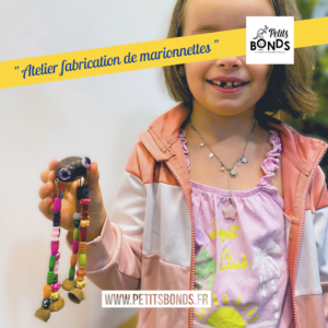 Hopla marionnette kangourou de Petits Bonds et les ateliers fabrication de marionnettes à fil araignée