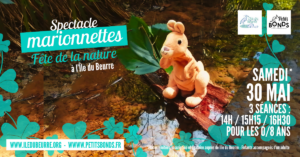 Hopla marionnette kangourou de Petits Bonds à l'île du beurre 30 mai 2026
