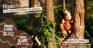 Hopla marionnette kangourou de Petits Bonds à la médiathèque l'Ancre de Condrieu pour Pâques