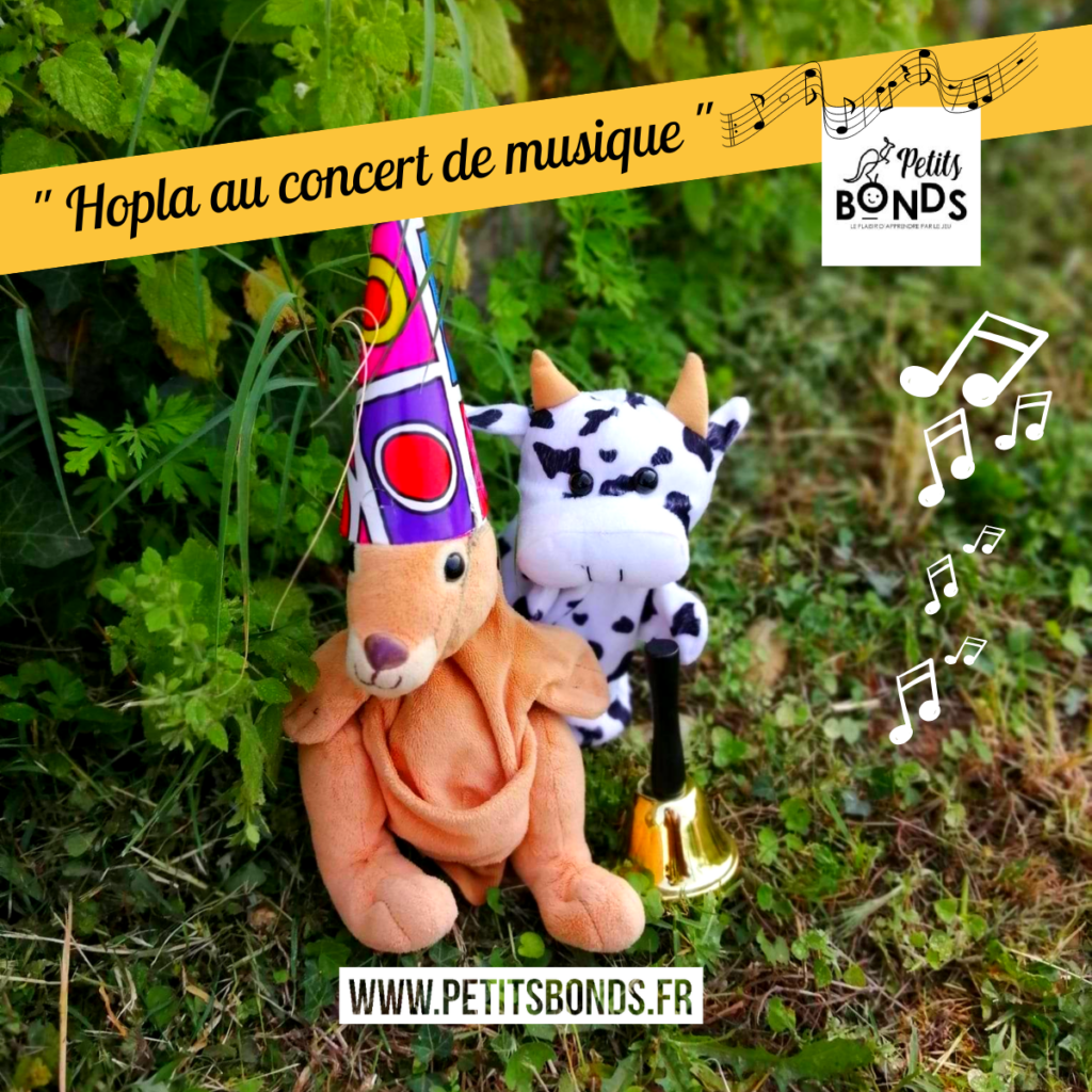 Hopla marionnette kangourou de Petits Bonds fête l'été en musique
